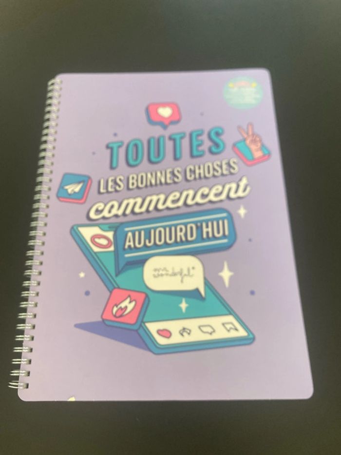 Cahier mr wonderful