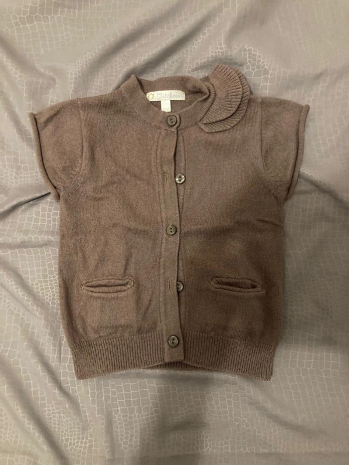 Veste fille manches courtes kitchoun 12 mois