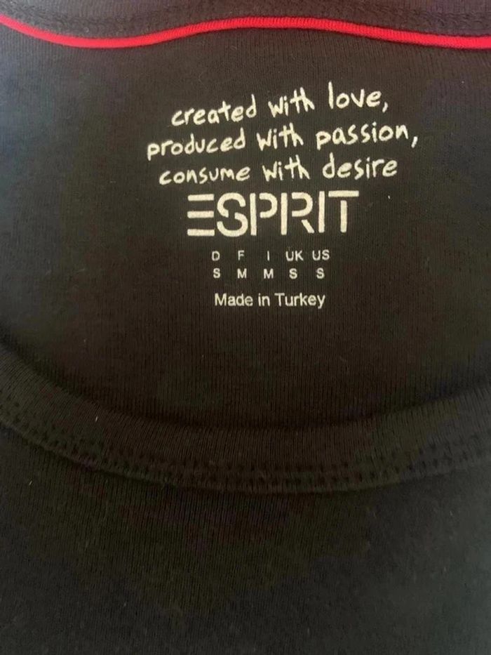 Teeshirt Esprit noir taille M - photo numéro 3