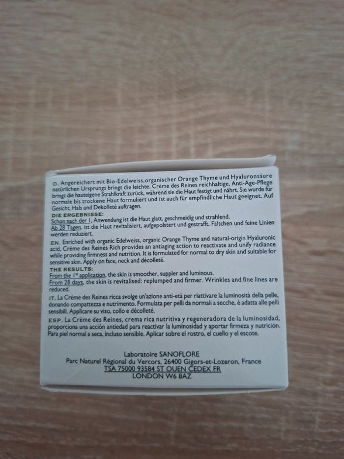 Crème des reines soin nourrissant acide hyaluronique - photo numéro 4