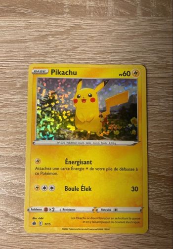 Carte pikachu