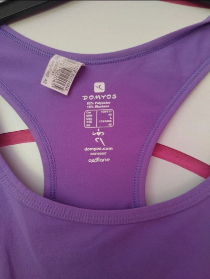 Débardeur femme de sport Domyos taille 48 5 - photo numéro 3