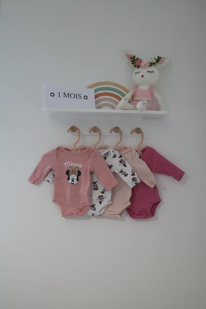 Lot bodies hiver fille 1 mois