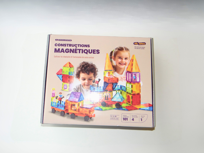 🧲 Jeu de construction magnétique – 101 pièces + accessoires – NEUF & SCELLÉ - photo numéro 2