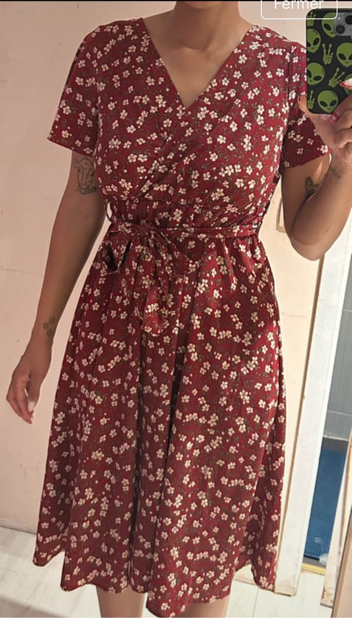 Robe midi avec ceinture - photo numéro 2