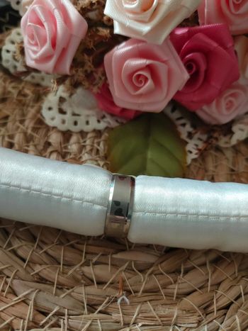 🍂Bague acier inoxydable argenté à motif coeur 18 MM🍂