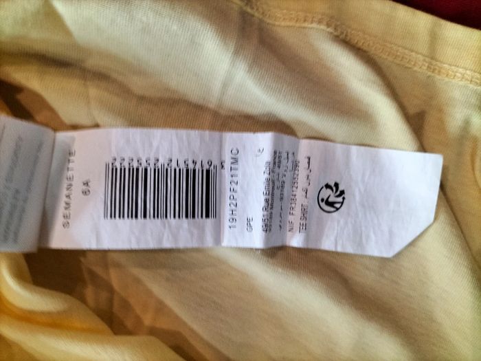 Tee-shirt manches courtes jaune 6 ans Sergent Major - photo numéro 12