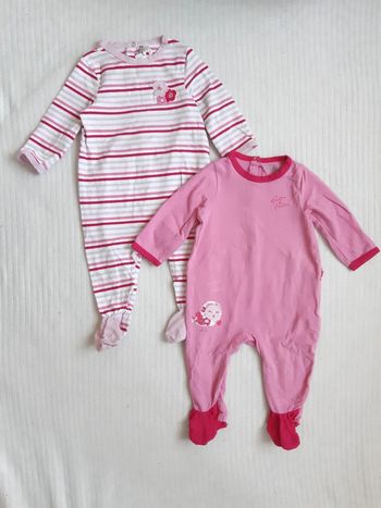 Lot de 2 pyjamas fins Orchestra 12 mois