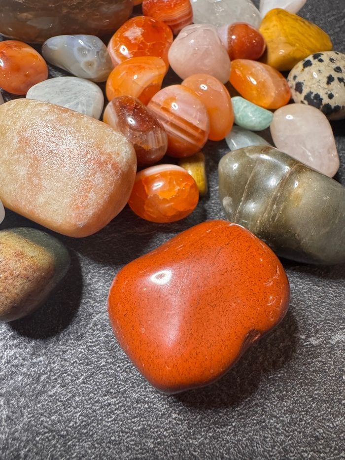 Lot pierres polies naturelles – mix tailles 462g - photo numéro 7