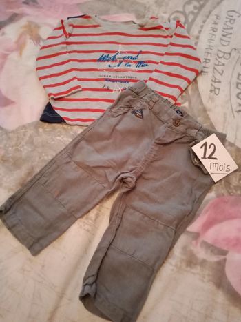 Ensemble marin 12 mois