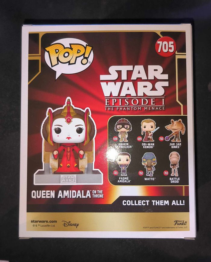 Funko Pop Deluxe - Queen Amidala On The Throne N°705 - Star Wars Ep1 - photo numéro 3