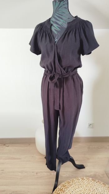 Combinaison été chic noire manches courtes Cache Cache Taille M 38