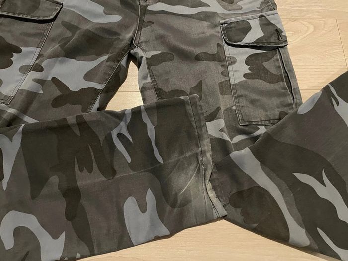 pantalon militaire bleu et gris - photo numéro 2