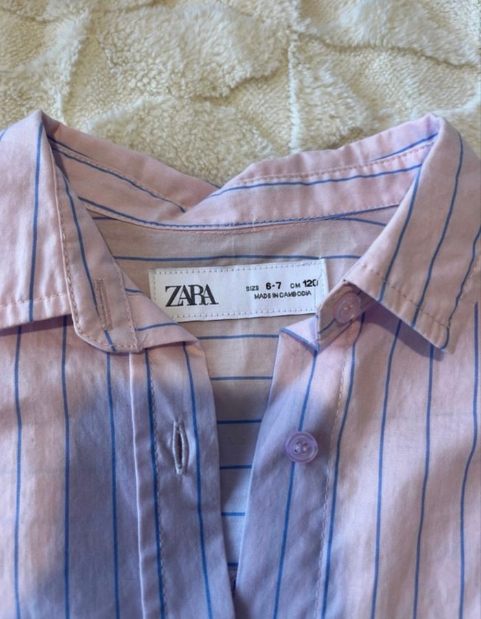 Chemise rose Zara fille - photo numéro 2