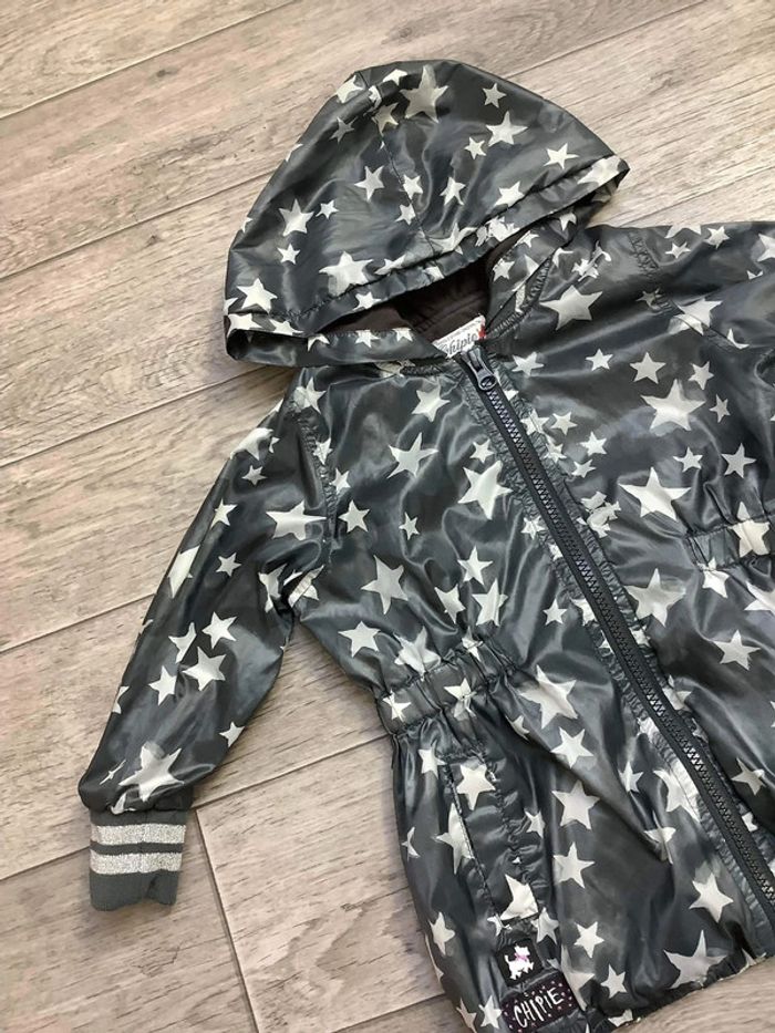 Veste coupe vent Chipie 2 ans Gris / étoiles blanches - photo numéro 2