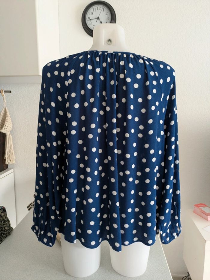 Chemise blouse bleu monoprix 40 - photo numéro 3