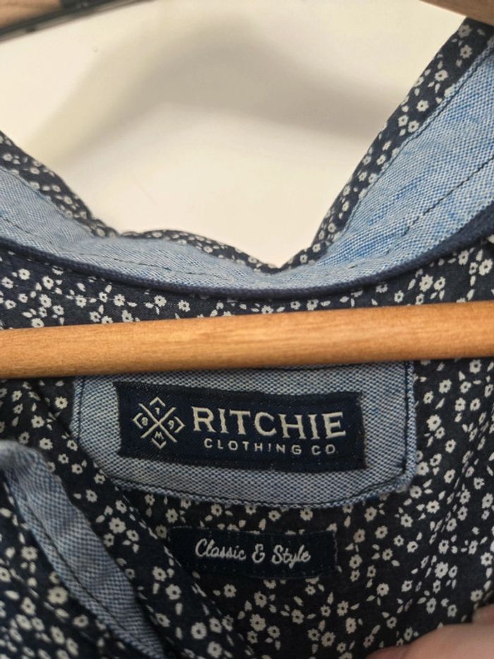 Chemise bleu a fleurs 🌸 Ritchie taille 2XL - photo numéro 4