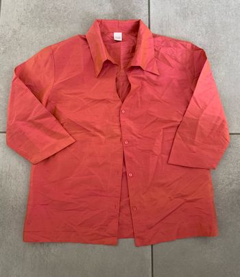 Chemisier en soie corail Promod taille 38