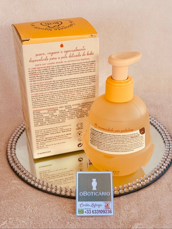 Jabón líquido de glicerina Boti Baby OBoticario - photo numéro 3