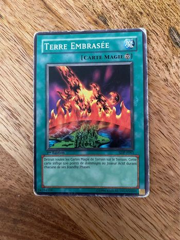Carte Yu-Gi-Oh! Terre embrasée SDP-F061 1ère édition