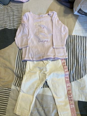 Ensemble bébé fille licorne