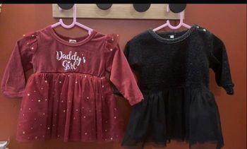 Lot de 2 robe/jupe tulle 68cm