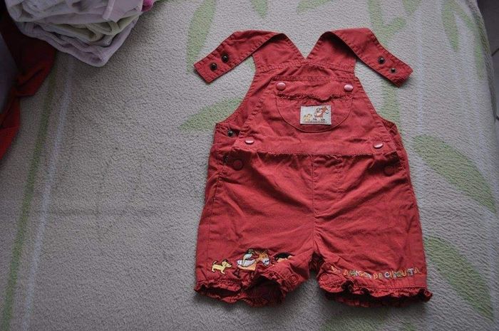 Salopette courte 3 mois fille