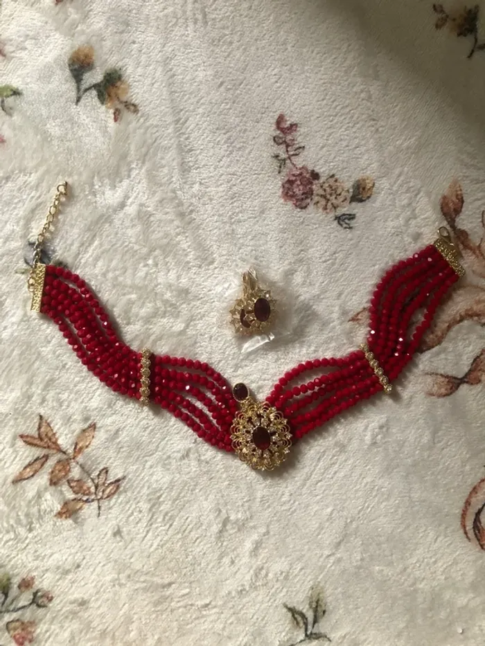 Ensemble parure bijoux très jolie classe chic idée cadeau - photo numéro 2