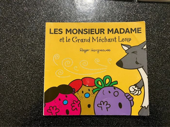Livre monsieur madame et le grand méchant loup