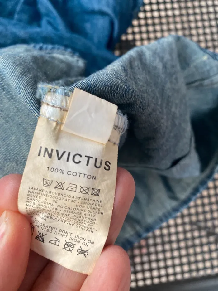 Chemise en Jean Invictus S - photo numéro 7
