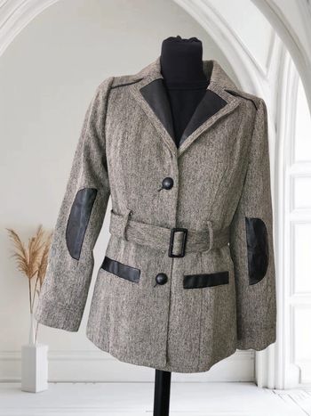 🌼Blazer élégant avec détails simili cuir🌼
