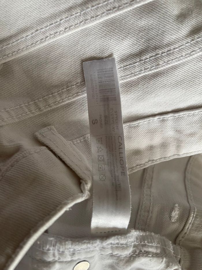 Short en denim blanc Calliope taille S en bon état - photo numéro 7