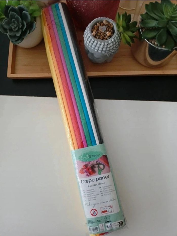 Lot de Papiers Crépon Neuf🌿🌈 - photo numéro 4
