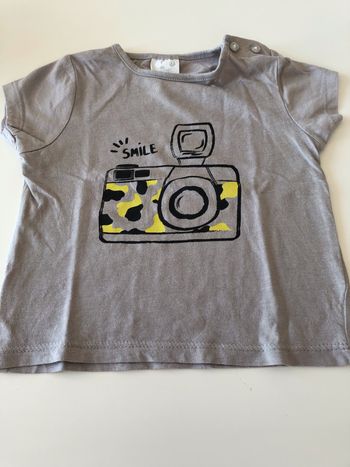T-shirt appareil photo 9 mois