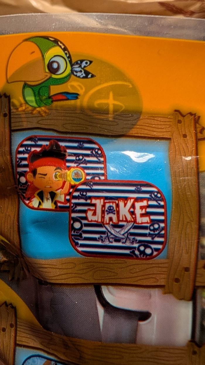 NEUVE, paire de pare soleil ☀️ Jake le pirate (rayé), 44x35 cm - photo numéro 2