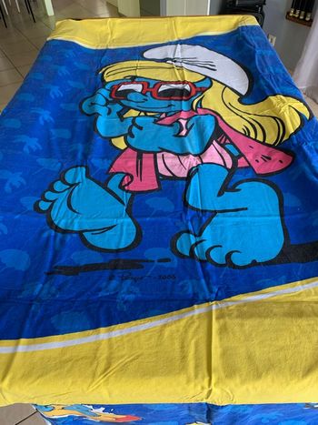 Parure de lit schtroumpfs