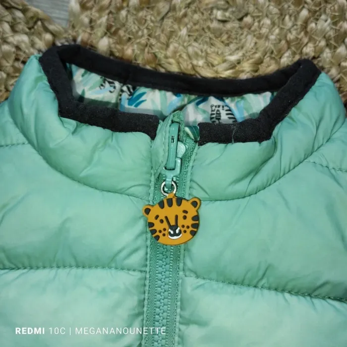 🧸 Doudoune sans manches réversible – Taille 74 cm 9-12 mois 🌿🐻 - photo numéro 8