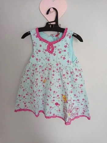 Robe bleue et rose Orchestra 23 mois 86 cm