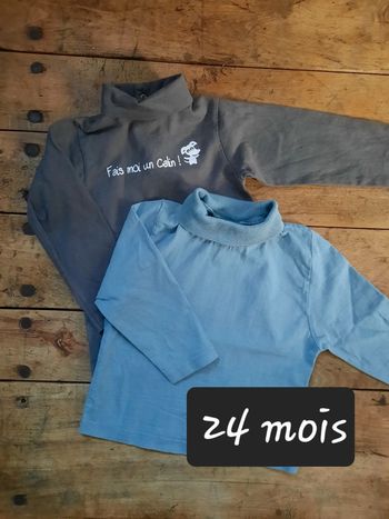 Lot de 2 sous-pulls 24 mois