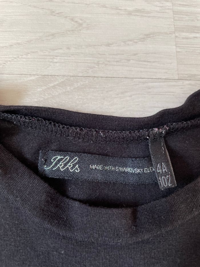 T-shirt noir manches longues Ikks 4 ans - photo numéro 2