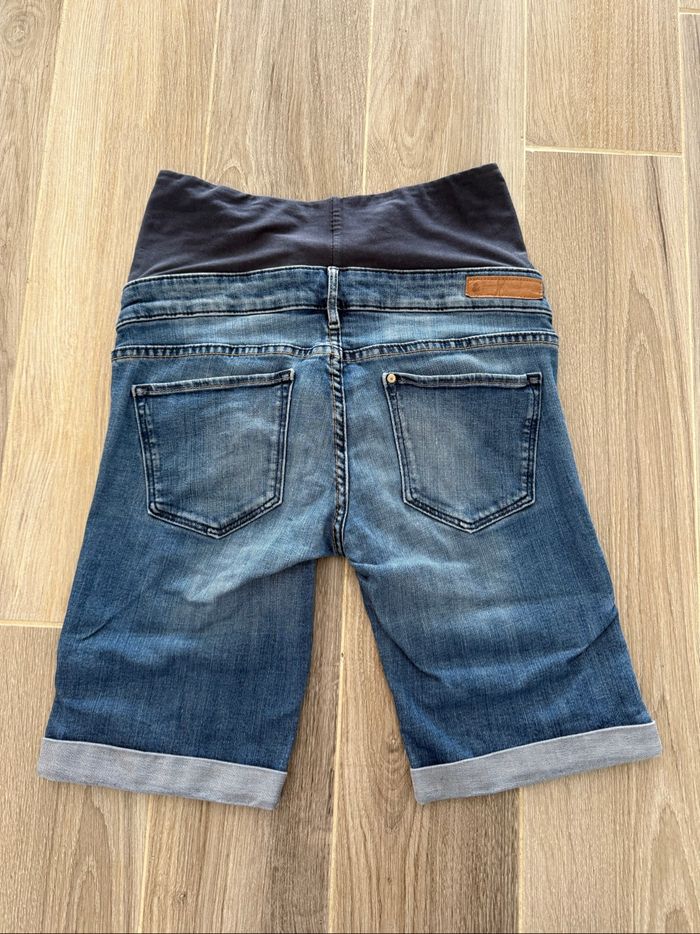Joli short jeans femme grossesse maternité T36 H&M mama - photo numéro 5