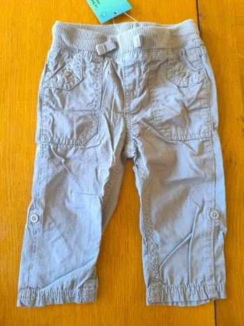 314779 pantalon gris garçon 9 mois kiabi