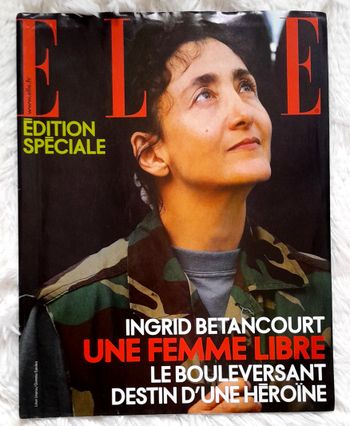 Petit magazine Elle édition spécial Ingrid Bétancourt juillet 2008