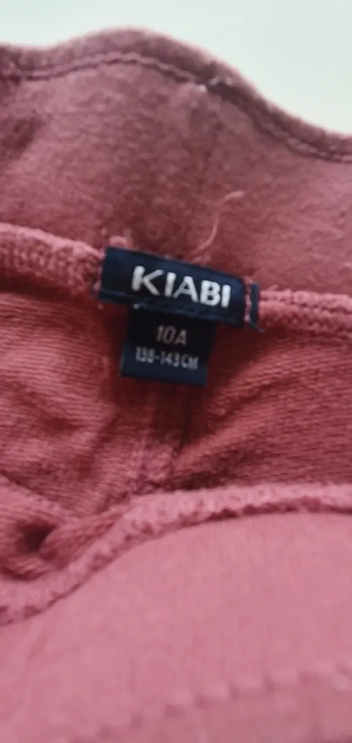 Jegging vieux rose Kiabi 10 ans - photo numéro 3