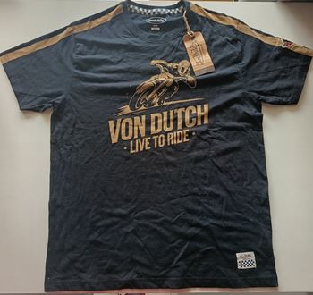 T-shirt Von Dutch " Live to ride "