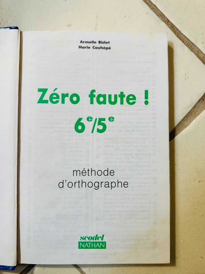 Livre d’orthographe - Règles Conseils Exercices Dictées - 6e/5e - Biclet A.- Cauhepe - photo numéro 4