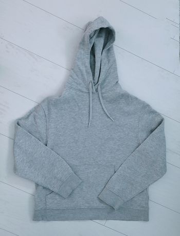 Sweat à capuche gris clair 