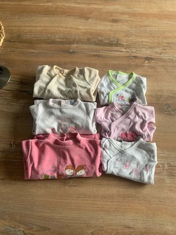 Lot de 3 pyjamas velours et de 3 body fille taille naissance
