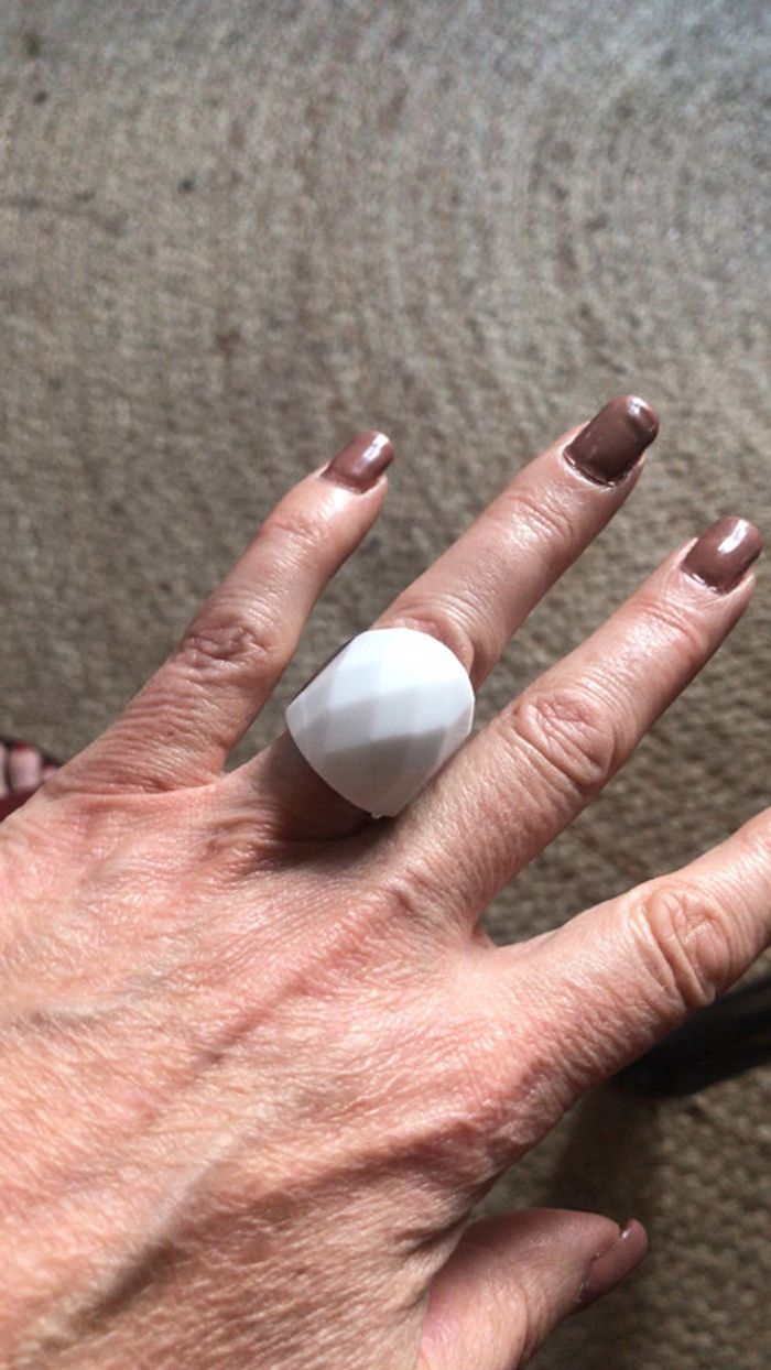 Bague Acier et céramique