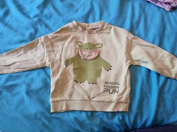 Pull vert 12 18 mois